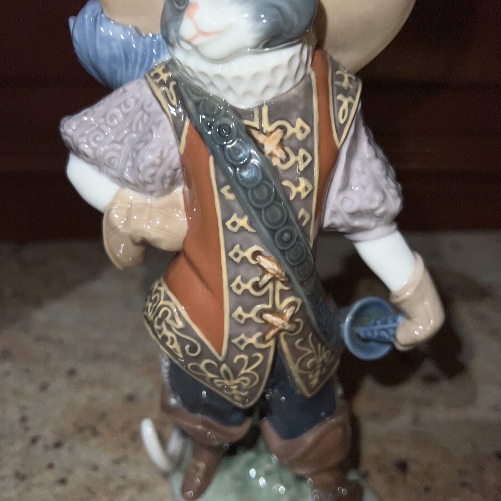 Lladro Puss in Boots Cat Figurine 01008599 / 8599 New No Box - Picture 3 of 12