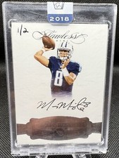 2016 Panini Flawless / 2018 Panjni Honors Marcus Mariota Auto /2 On Card Titans