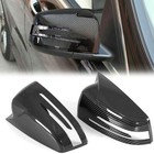 2PCS For Mercedes Benz W204 W246 W176 W212 Carbon Fiber Wing Mirror Cover Caps