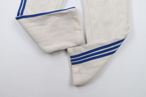 Vintage 70s Soffe Boys Medium Striped Sweatpants Pants Light Gray Acrylic USA - Picture 5 of 12