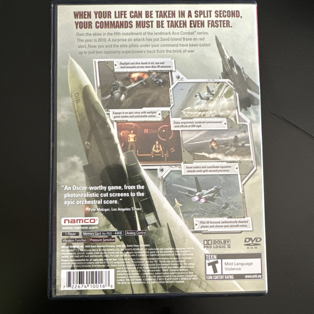 Ace Combat 5: The Unsung War (Sony PlayStation 2, 2004) Greatest