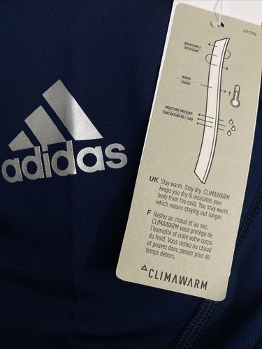 🩳 Adidas XXL Navy Climawarm Sports 3/4 Tights Fit 2J - Picture 6 of 8