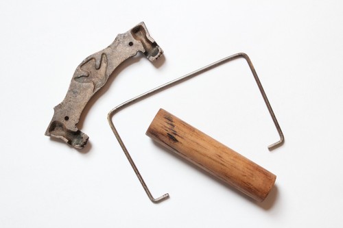 antique toilet paper holder hanger | vtg deco victorian toilet paper bath tp - Picture 5 of 5