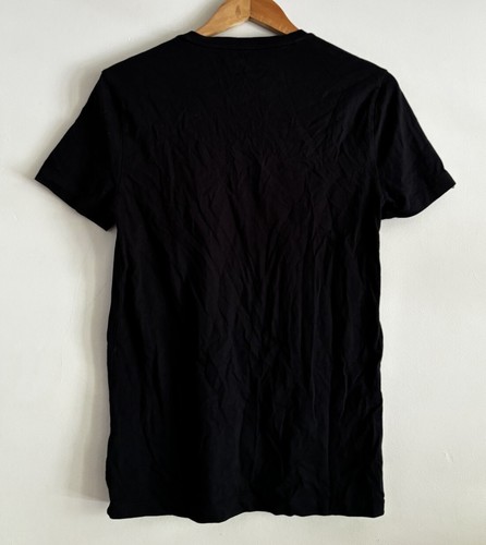 Ralph Lauren Mens T-shirt Size Small Black Logo Slim Fit V-neck Cotton Casual - Picture 7 of 11