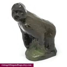 1990s Vintage Wade Gorilla Whimsey, Wade Whimsey ornament, Wade Ape Figurine #1