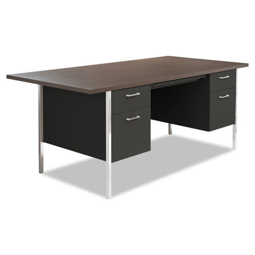 Alera Double Pedestal Steel Desk Sd7236bw