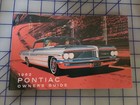 1962 Pontiac Owners Manual