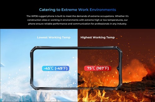 Rugged Smartphone 10600mAh 6.52" HD+ 16GB 128GB Mobile Phone Android 13MP Camera - Picture 18 of 25