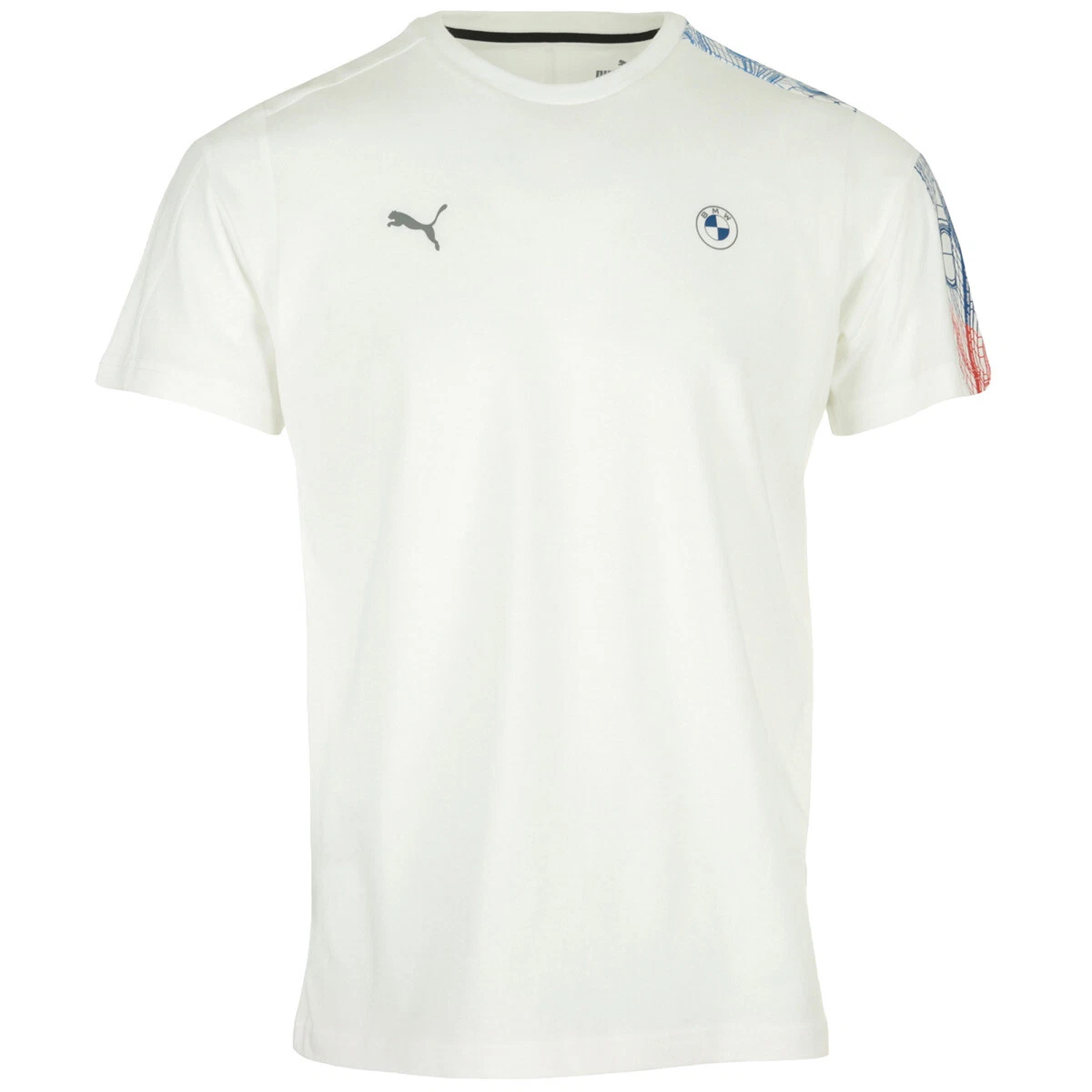 Vêtement T-Shirts PUMA homme BMW MMS T7 Blanc Coton