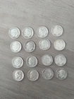 Lot Of 16 90% Roosevelt Silver Dimes Coins 1950 - 1959 Inc 1956D 1952D 1953D
