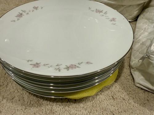 Noritake China Bellemead Pattern Service For 8 Dinnerware 6314 W/ Storage - Picture 10 of 19