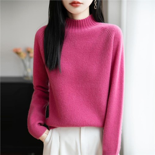 Lady Knitwear Knitted Sweaters Jumper Turtle Neck Basic Tops Winter Warm Classic - Picture 15 of 27