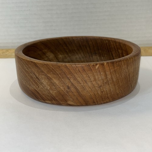Vintage MCM Small Teak Wood Bowl “2 x 5.75” Trinket Dish - Picture 8 of 14