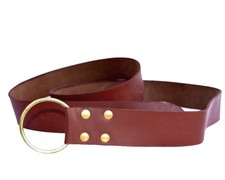 Leather Ring Belt SCA Larp Reenactment
