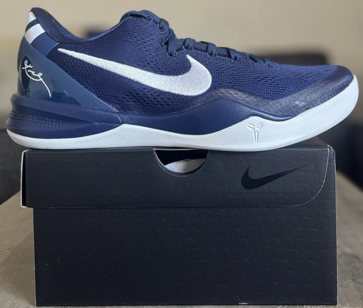 Nike Kobe 8 Protro TB Promo White Midnight Navy for Sale