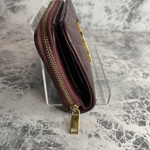Saint Laurent Bi-fold Wallet Flap Compact Purse YSL Cassandra Authentic - Picture 8 of 16