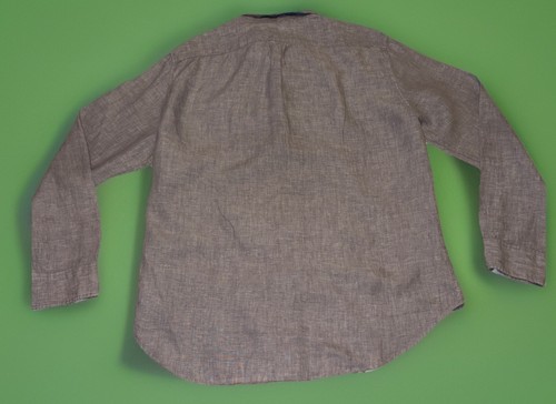 J Crew Hemd Herren XL Slim Fit Baird McNUTT Irish Linen Hellblau Button Down (G - Bild 7 von 13