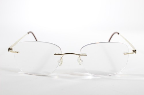 Zuma Eyeglasses 166 Women Gold Rimless Metal Eyewear Glasses Frames 50 mm - Picture 2 of 4
