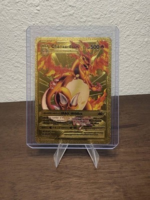 Charizard DX Gold Foil Fan Art Collector Card 52/100 NM