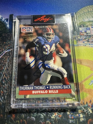 2023 Leaf Pro Set Memories Thurman Thomas Buyback Autograph Auto #57/88 Bills - Picture 6 of 7