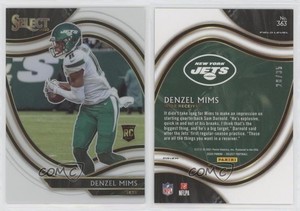 2020 Panini Select Field Level White Prizm /35 Denzel Mims #363 Rookie RC