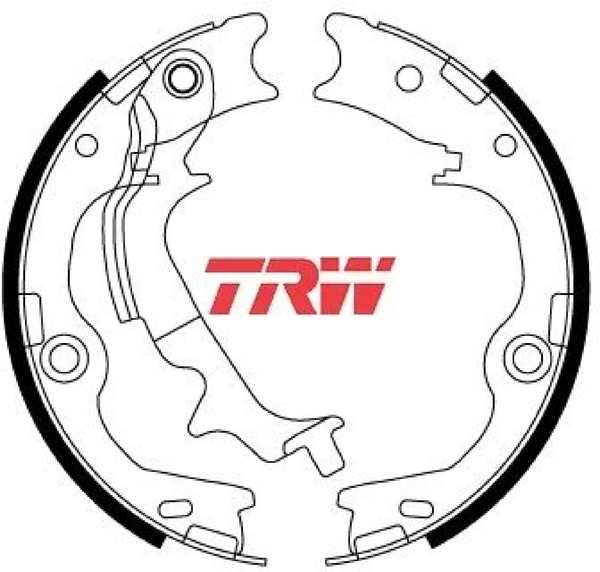 TRW GS8817 Bremsbackensatz FüR Feststellbremse Bremsbackensatz Handbremse-image