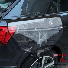 EV Charger Port Cover All-Weather Protection Magnetic Transparent Black