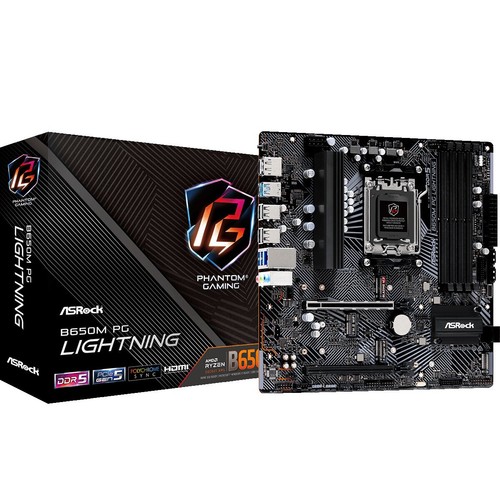 Scheda Madre ASRock B650M PG LIGHTNING AMD B650 AMD AM5 - Afbeelding 3 van 6