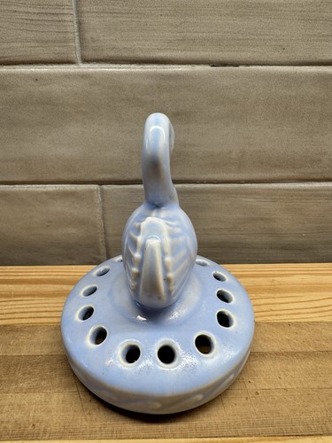 Vintage Shawnee Keramik Baby blau Schwan Blume Frosch Einsatz - Bild 2 von 8