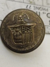 New York State Seal Civil War Button