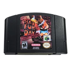 US Version Conker Bad Fur Day Video Games for Nintendo 64 Console
