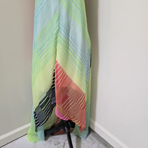 BILLABONG Sleeveless Striped Lined Dress Colorful Flowing Beach L Multicolor - Picture 4 of 22