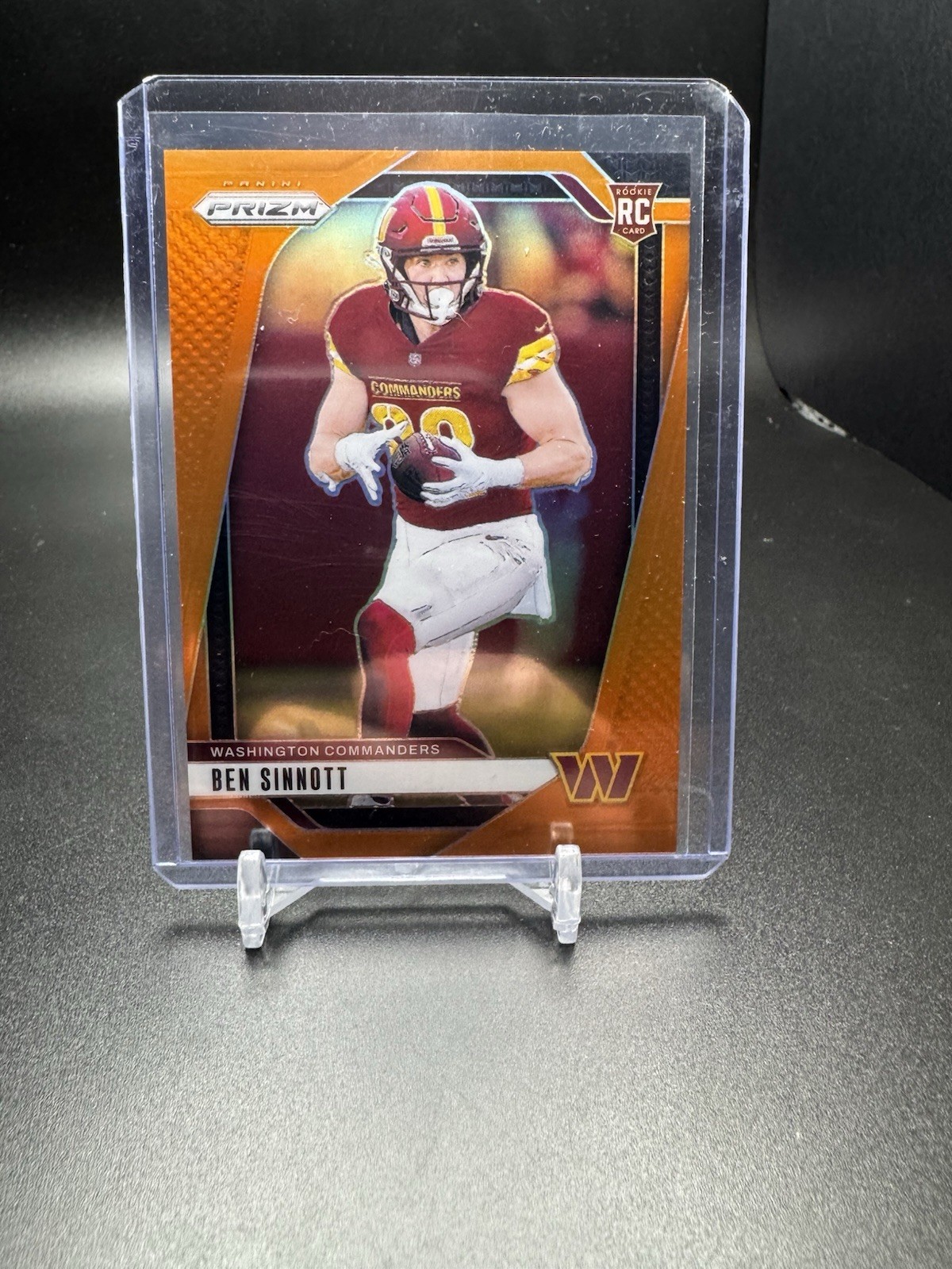 2024 Panini Prizm - Rookies Ben Sinnott #307 Orange Prizm /249 (RC)