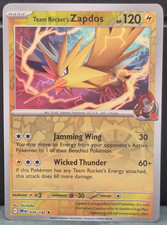 Team Rocket’s Zapdos 070/182 Reverse Holo Rare Destined Rivals Pokemon Near Mint
