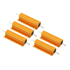 5Pcs 100W 1K Ohm Aluminum Shell Resistor Housing Resistor Wirewound Resistors