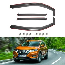For Nissan X-Trail MK2 T31 5 Door SUV 2007-2013 Smoke Tinted Wind Deflectors