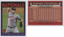 2021 Topps Silver Pack 1986 Chrome Baseball Purple /75 Stephen Strasburg
