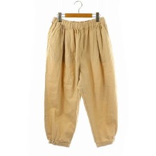 Nest Robe 24AW Brushed Hem Side Elastic Pants Balloon Linen F Beige ES Used 1bcf