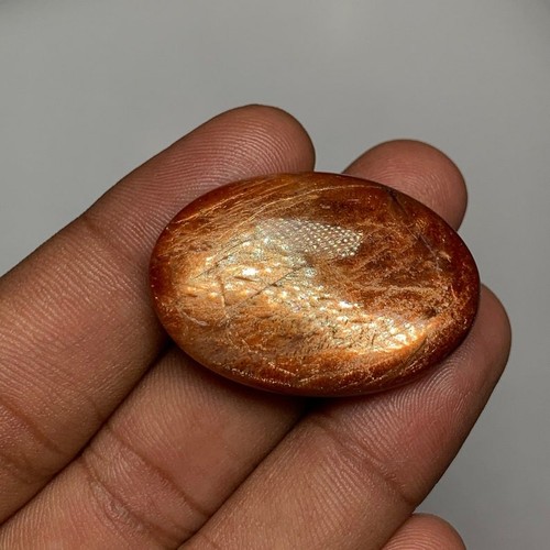 Pietra solare lucida naturale liscia lucida pietra preziosa cabochon forma ovale 24x35 mm - Foto 20 di 20