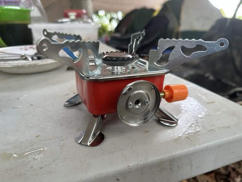 Ultralight Portable Gas Stove Burner Backpacking Gas Butane Propane Outdoor Camp - Picture 3 of 4