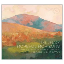 2025 Wall Calendar, Hopeful Horizons, 13.66 x 12, 12 Month, Planner, Art