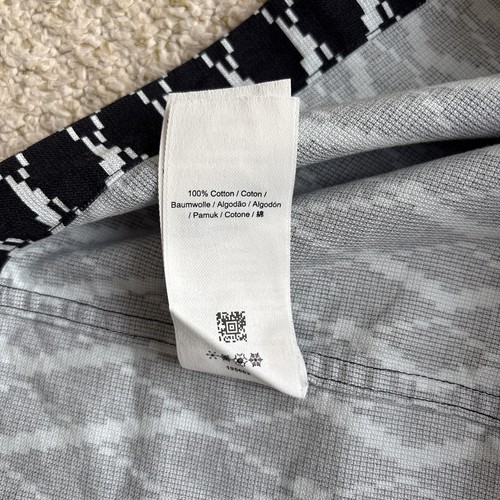 BNWT Fred Perry Argyle Print Revere Shirt Button Up Navy Mens XL Extra Large - Imagen 12 de 16