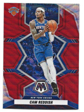 2021-22 Panini Mosaic Red Wave Prizm #130 Cam Reddish (Knicks)