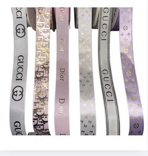 Luxury Ribbon Set 18 Yards  Satin  Grosgrain  1 Inch Wide  6 Colors