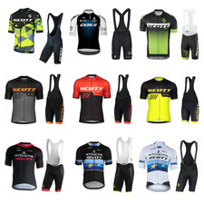 SCOTT Herren Radtrikot Fahrradtrikot Trägerhose Kurzarm Trikot Fahrradbekleidung