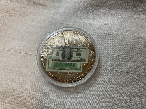 AMERICAN MINT ~ Ben Franklin $100 Banknotes of the USA Commemorative Coin - Bild 2 von 3