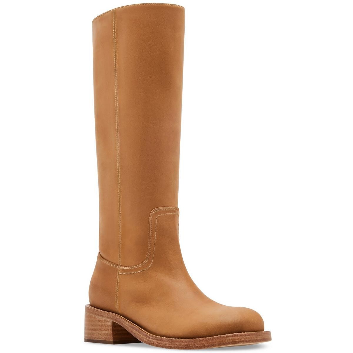 Женские ботинки Steve Madden RIGG03S1 бежевого цвета до середины икры 8 Medium (B,M) BHFO 8856