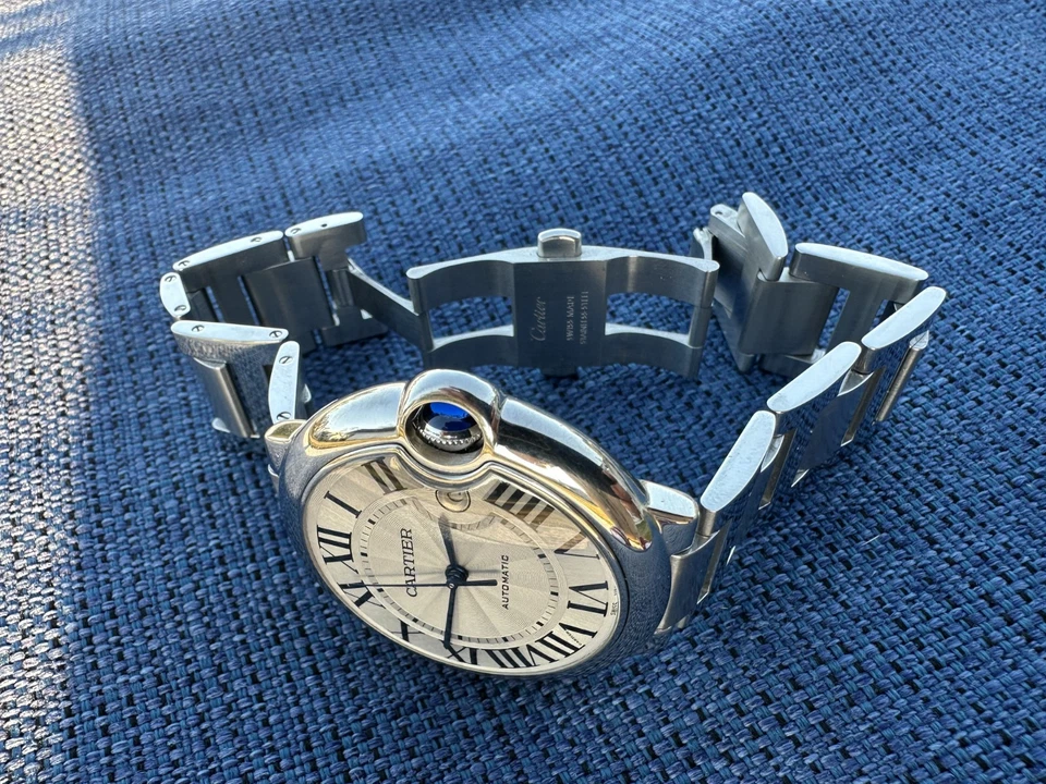 Cartier Ballon Bleu Automatic Stainless Steel Original Men's Watch 42mm - Image 3 of 4