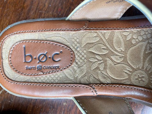 Sandalias BOC Born Concept Marrón Café Mujer Talla 8/39 Usadas en Excelente Condición Tanga - Imagen 4 de 7