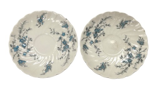 2x Myott Staffordshire Ware "Forget Me Not" Cup And Saucer - Picture 3 of 6